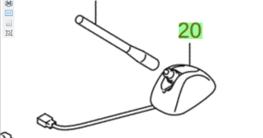 NEW Genuine Suzuki SWIFT 2017-On Aerial Antenna Base Mast Holder 39253-62R30