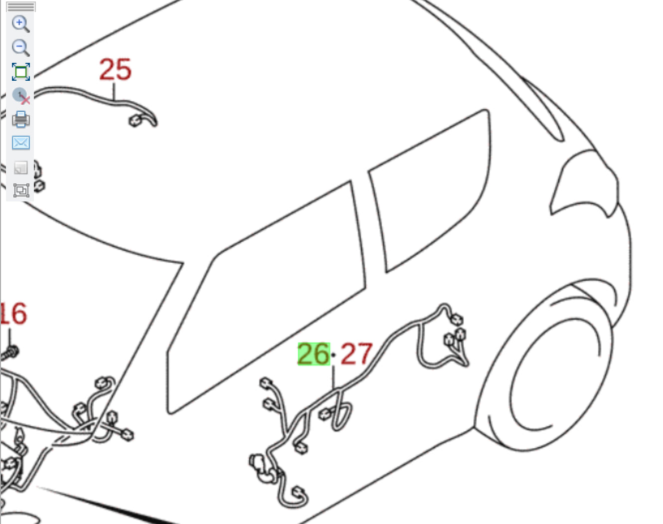 NEW Genuine Suzuki SWIFT 2011-2016 3 Door WIRE LOOM HARNESS Right 36756-60P70