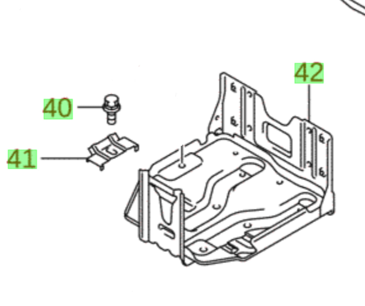 NEW Genuine Suzuki SWIFT 2005-2011 BATTERY TRAY with Bracket & Bolt