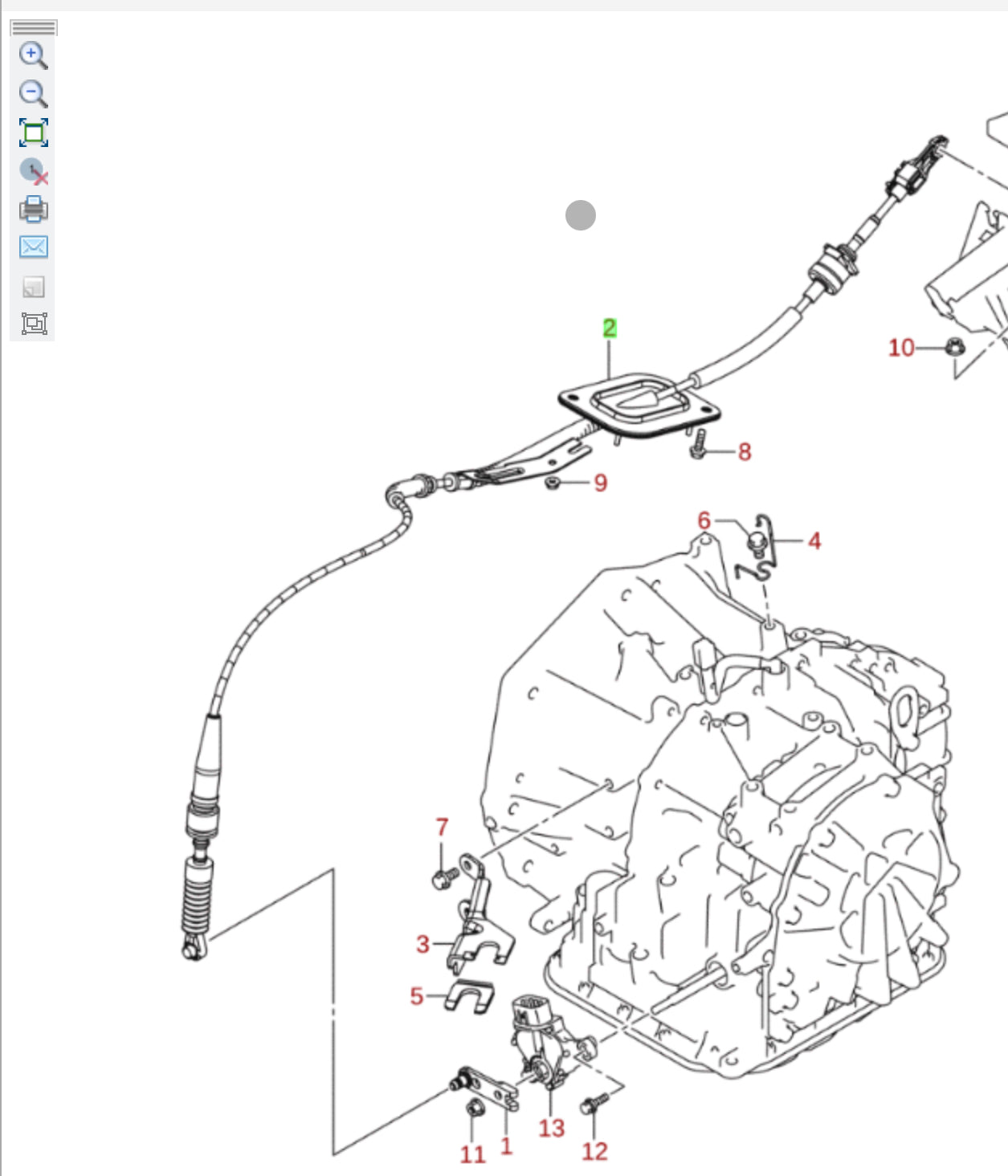 NEW Genuine Suzuki SWIFT 2011-2016 Automatic Gearbox Selector Shift Cable 28210-68L00