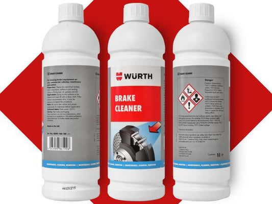 3x 1L Genuine WURTH Brake Cleaner 0890108100