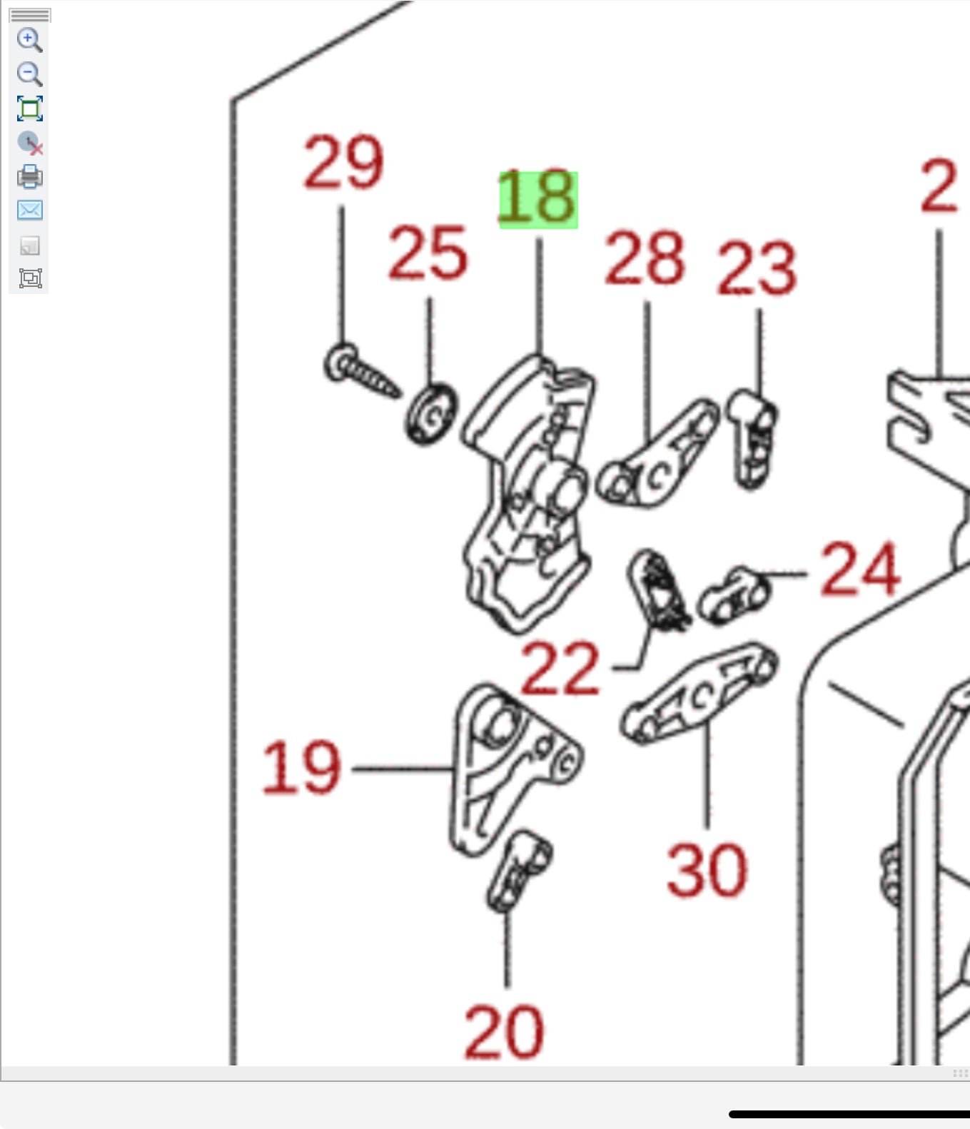 NEW Genuine Suzuki ALTO Heater Control Mode Link 74181M68K00