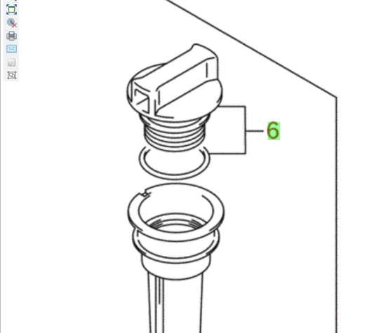 NEW Suzuki SWIFT 1.3 Diesel 2011-16 Oil Filler Cap Screw On 16920-63P00