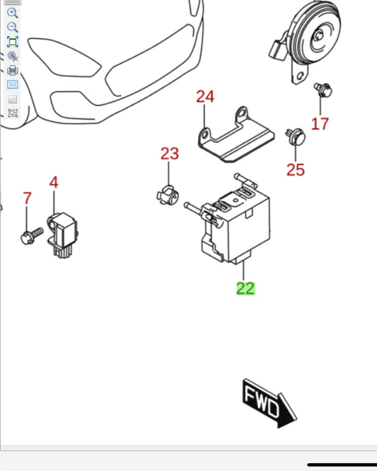 NEW Genuine Suzuki SWIFT RADAR BRAKE SENSOR 33943-52R03