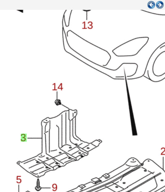 NEW Genuine Suzuki SWIFT 2017-24 RIGHT Engine Gearbox Under Cover Shield 72421-52R01