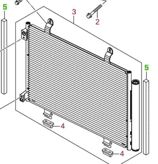 2x NEW Genuine Suzuki SWIFT 2011-2016 Air Con Condenser PACKING 95341-68L00