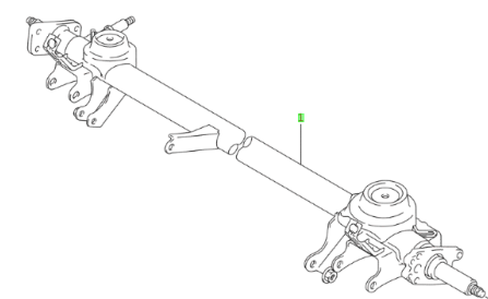 NEW Genuine Suzuki WAGON R 2002 Rear Axle WITH ABS 46510-84E50
