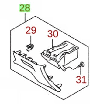 NEW Genuine Suzuki VITARA Upper Steering Column Cover 73810-54P20-5PK