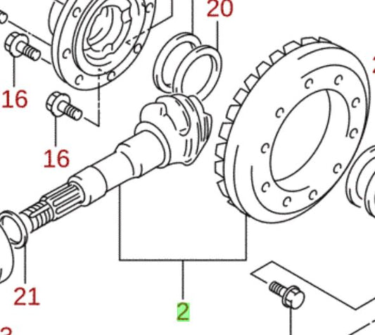 NEW Genuine Suzuki JIMNY Rear Diff Bevel Pinion and Bearing Set 27301-77810