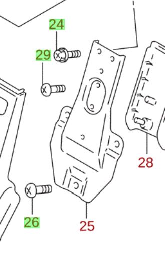 NEW Genuine Suzuki Jimny Soft Top 3rd Brake Light Bracket BOLT SET x6