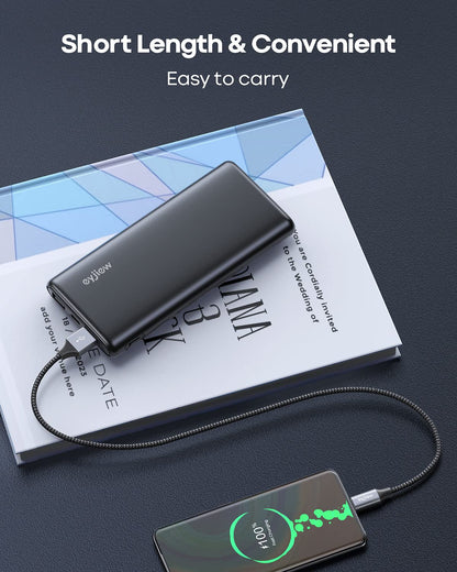 NEW High Quality USB A to USB Type C Wire Cable 0.5m 50cm BRAIDED Black/Grey