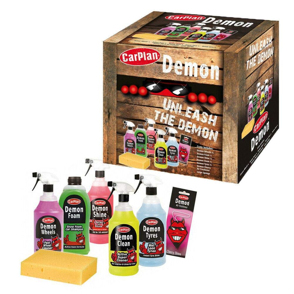 NEW CarPlan Demon Shine 7 Piece Car Cleaning Valet Kit SNOW FOAM