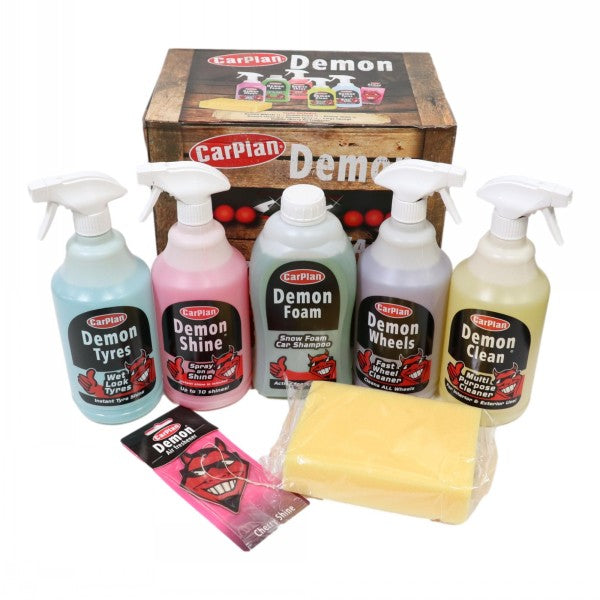 NEW CarPlan Demon Shine 7 Piece Car Cleaning Valet Kit SNOW FOAM