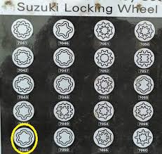NEW Genuine Suzuki 7045 Locking Wheel Bolt KEY Head 990E0-07045