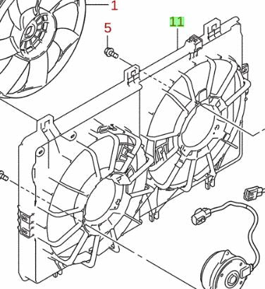 NEW Genuine Suzuki VITARA 1.4 Cooling Radiator SHROUD 17760-81S00