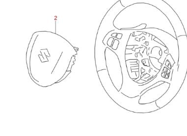 2x NEW Genuine Suzuki IGNIS Front Airbags - Steering Wheel and Dash 48150-62R21-C48 73910-62R01-5PK
