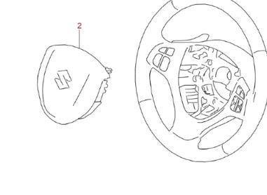 2x NEW Genuine Suzuki VITARA Front Airbags - Steering Wheel and Dash 48150-54P11-C48 73910-86R01