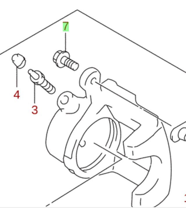 NEW Genuine Suzuki GV GRAND VITARA Brake Caliper BOLT 55206-60A01