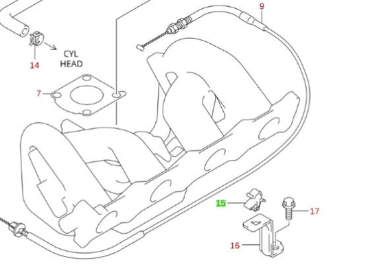 NEW Gen Suzuki JIMNY Throttle Cable Stay Clip Holder