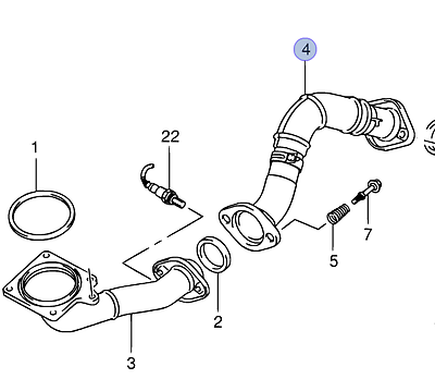 NEW Genuine Suzuki SWIFT 1.3 2005-2011 RS413 FRONT PIPE EXHAUST 14220-62JB2