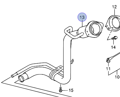 NEW Genuine Suzuki SX4 DIESEL 1.6 1.9 2.0 Fuel Filler Pipe Neck 89201-79J01