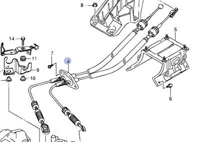 NEW Genuine Suzuki SPLASH Gear Cables PETROL 5 SPEED MANUAL 28300-85L02