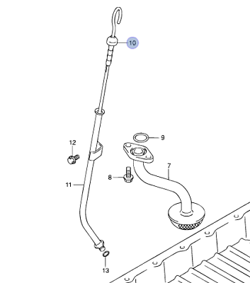 NEW Genuine Suzuki ALTO 2001-6 Engine Oil Level Gauge Guage Dipstick 16910M79F00