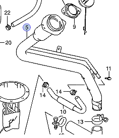 NEW Genuine Suzuki GV GRAND VITARA 2007-2014 Fuel Filler Pipe Neck 89201-65J11