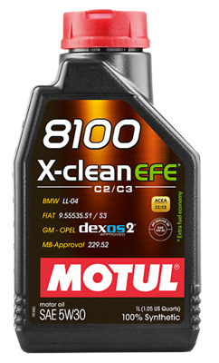 NEW Motul 8100 X-clean EFE 5W30 5W-30 FULLY SYNTHETIC MOTOR ENGINE OIL 1 Litre