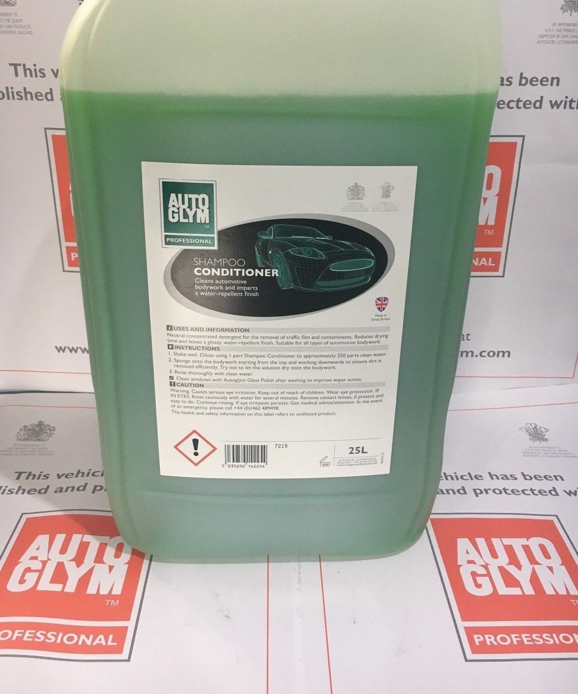 NEW Autoglym Professional SHAMPOO CONDITIONER 25L 25 Litre FREE AIR FRESHENER