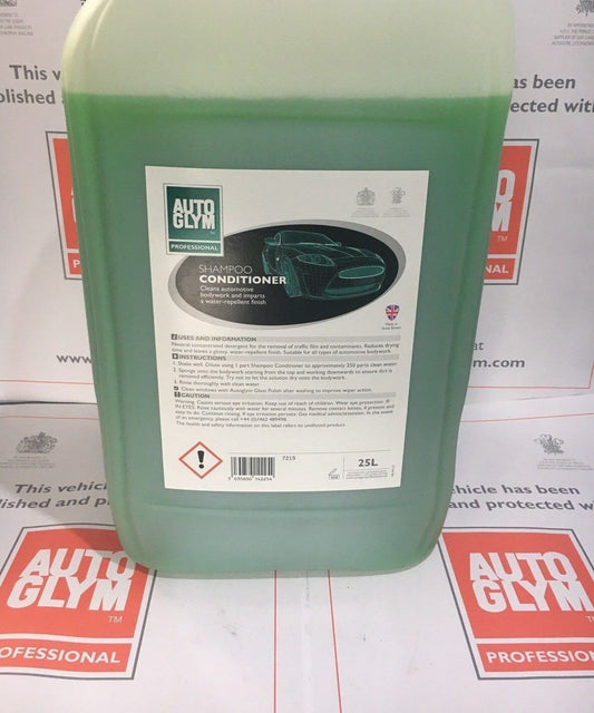 NEW Autoglym Professional SHAMPOO CONDITIONER 25L 25 Litre FREE AIR FRESHENER