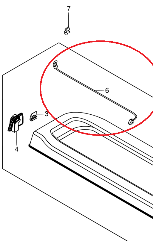 2x NEW Genuine Suzuki SWIFT 2011-2016 Parcel Shelf STRING 88915-60P00