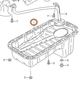 NEW Genuine Suzuki JIMNY 1998-02 Engine Oil Sump Pan 1.3 SN413V M13A 11510-83004