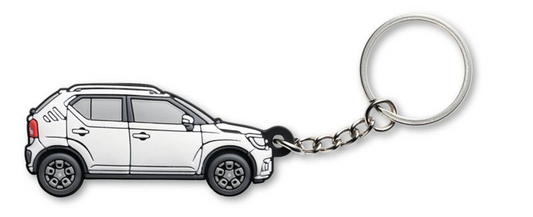 NEW Genuine Suzuki IGNIS 2017-> KEYRING KEYCHAIN RUBBER WHITE 99000-990M1-K02
