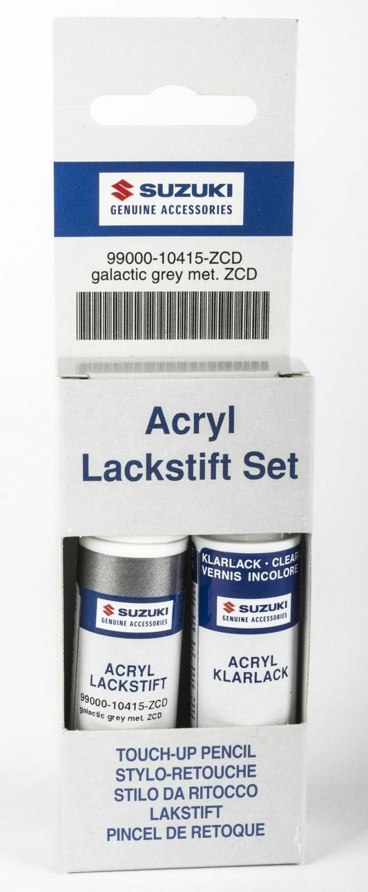 BRAND NEW Genuine Suzuki TOUCH UP PAINT Stick Pen Brush Set GALACTIC GREY ZCD