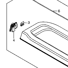 NEW Gen Suzuki SWIFT 2010-16 Parcel Shelf Plastic Hinge RIGHT SIDE 88913-68L00