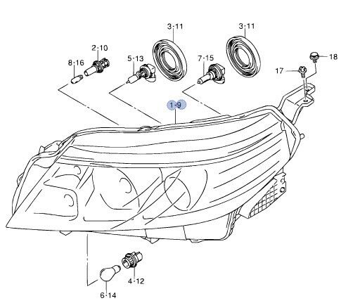 NEW Genuine Suzuki VITARA 15-> Headlight Head Lamp PASSENG LEFT SIDE 35320-54P10