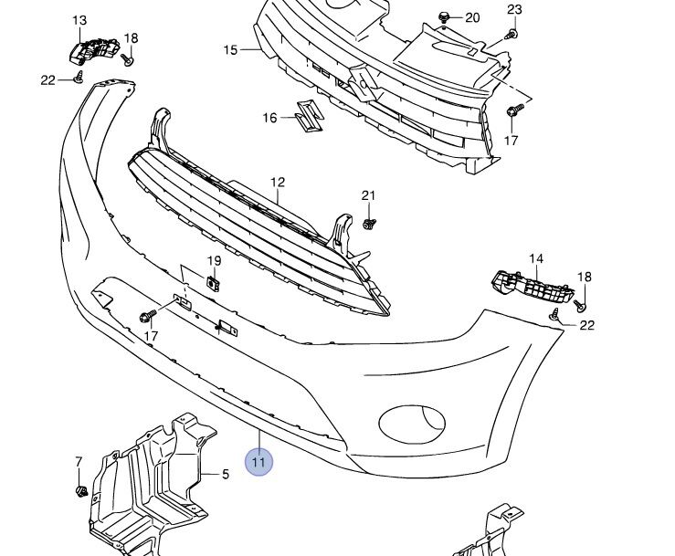 NEW Genuine Suzuki CELERIO Front Bumper Primed W/ FOG LAMP HOLES 71711-84M10-799