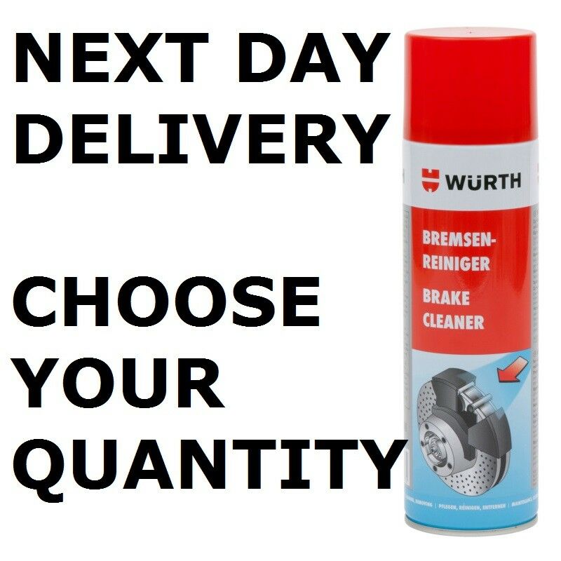 NEW Genuine WURTH Brake Cleaner Aerosol Solvent Spray Can Trigger 500ML 08901087