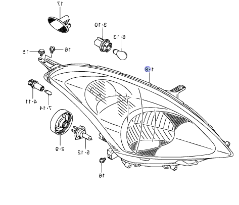 NEW Genuine Suzuki SWIFT 2011-17 Front Headlight Lamp RIGHT Drivers 35120-68L10