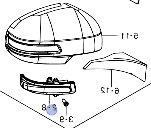 NEW Suzuki SWIFT 2011-16 Wing Mirror INDICATOR Flasher RIGHT DRIVERS 36410-60P00