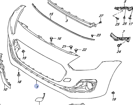 NEW Genuine Suzuki SWIFT 2017-ON FRONT BUMPER Cover PRIMED 71711-53R00-799