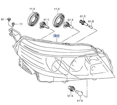 NEW Genuine Suzuki VITARA 15-> Headlight Head Lamp DRIVER RIGHT SIDE 35120-54P10