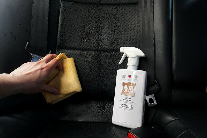 2x NEW Autoglym LEATHER Upholstery CLEANER SPRAY 500ml Valet Clean Car FREE GIFT