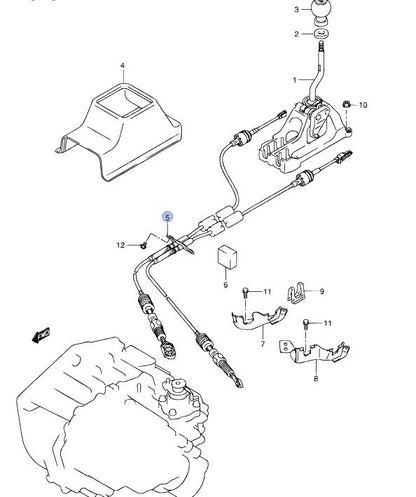NEW Genuine Suzuki SPLASH Gear Cables Cable PETROL 5 SPEED 28300-51K01