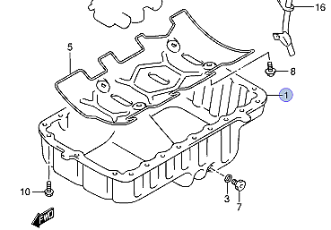 NEW Genuine Suzuki GRAND VITARA GV 1998-05 2.0 D Engine Oil Sump Pan 11510-67G00