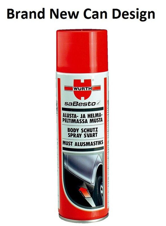 NEW WURTH Black Underseal Underbody Stone Guard Under Seal SURFACE PROTECT 500ml