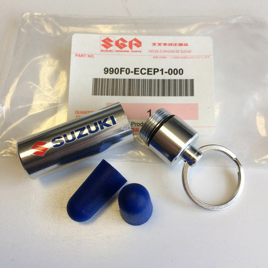 NEW Genuine Suzuki ECSTAR Keyring with Hidden Ear Plug Plugs Holder 990F0-ECEP1