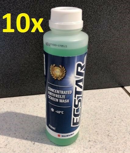 10x NEW GENUINE SUZUKI All Seasons SCREENWASH SCREEN WASH Concentrate 250ml -40c