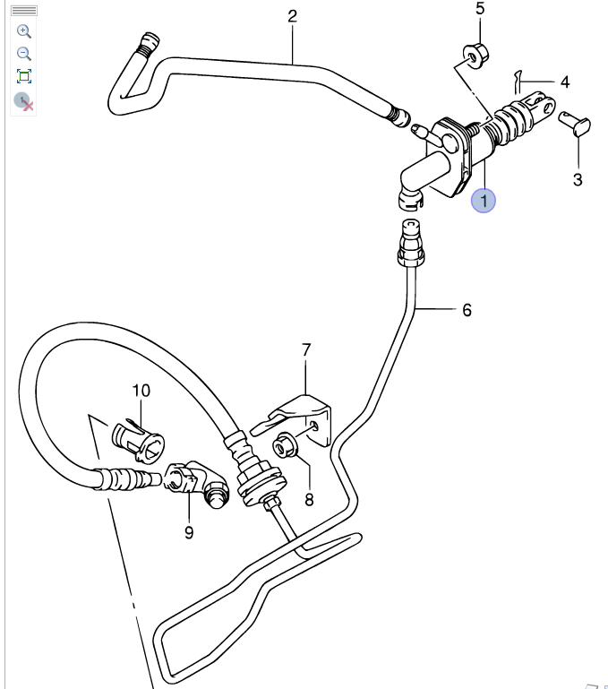 Genuine Suzuki GV Grand Vitara Clutch Master Cylinder 1.9 2.0 2005-16 23810-64J0